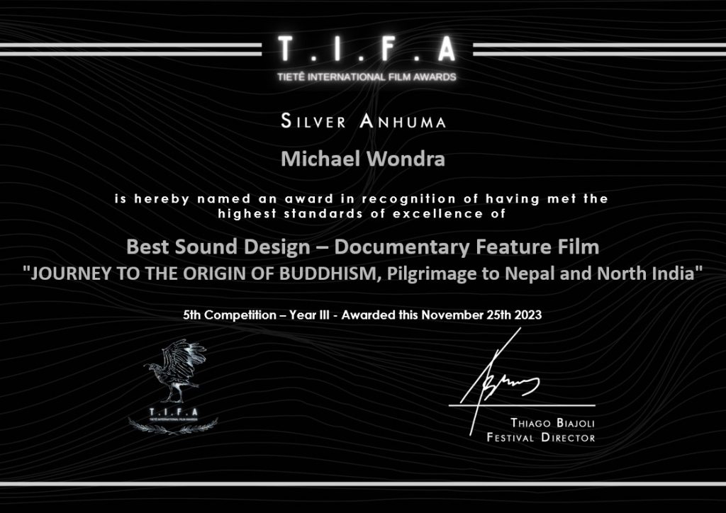 winning Film Award for best Sound design
